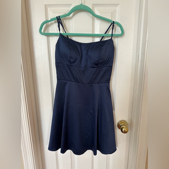 B. Darlin size 5/6 dress in Navy Blue. - Picture 1 of 3